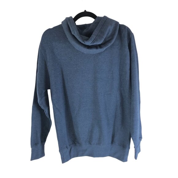 Quiksilver Mens V Comp Logo Pullover Hoodie Sweatshirt Blue Size S - Picture 2 of 3